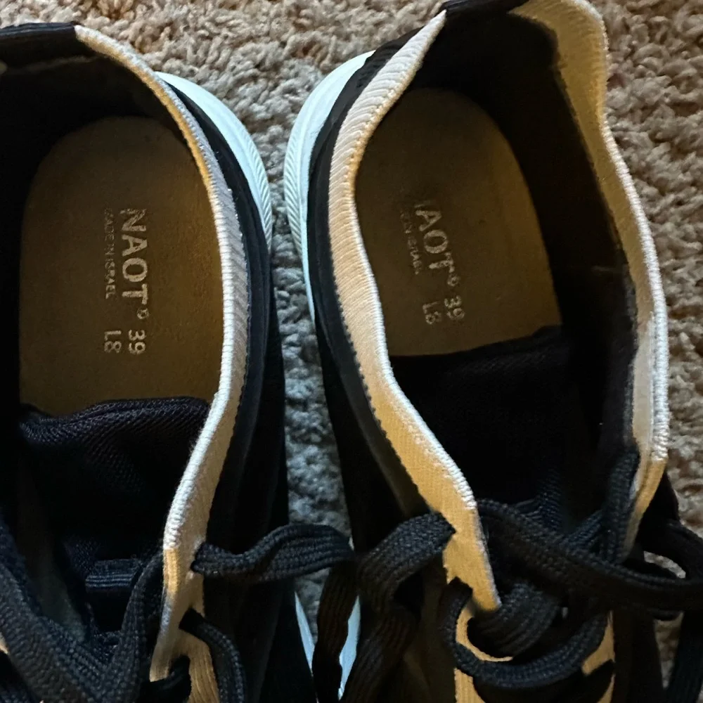 NAOT 39 Footwear Womens Krypton Sneaker 39 women’s 8/8.5 New without box black - Picture 2 of 7